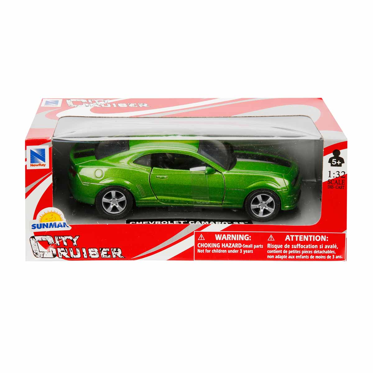 Masina metalica, New Ray, Chevrolet Camaro SS, Verde, 1:32