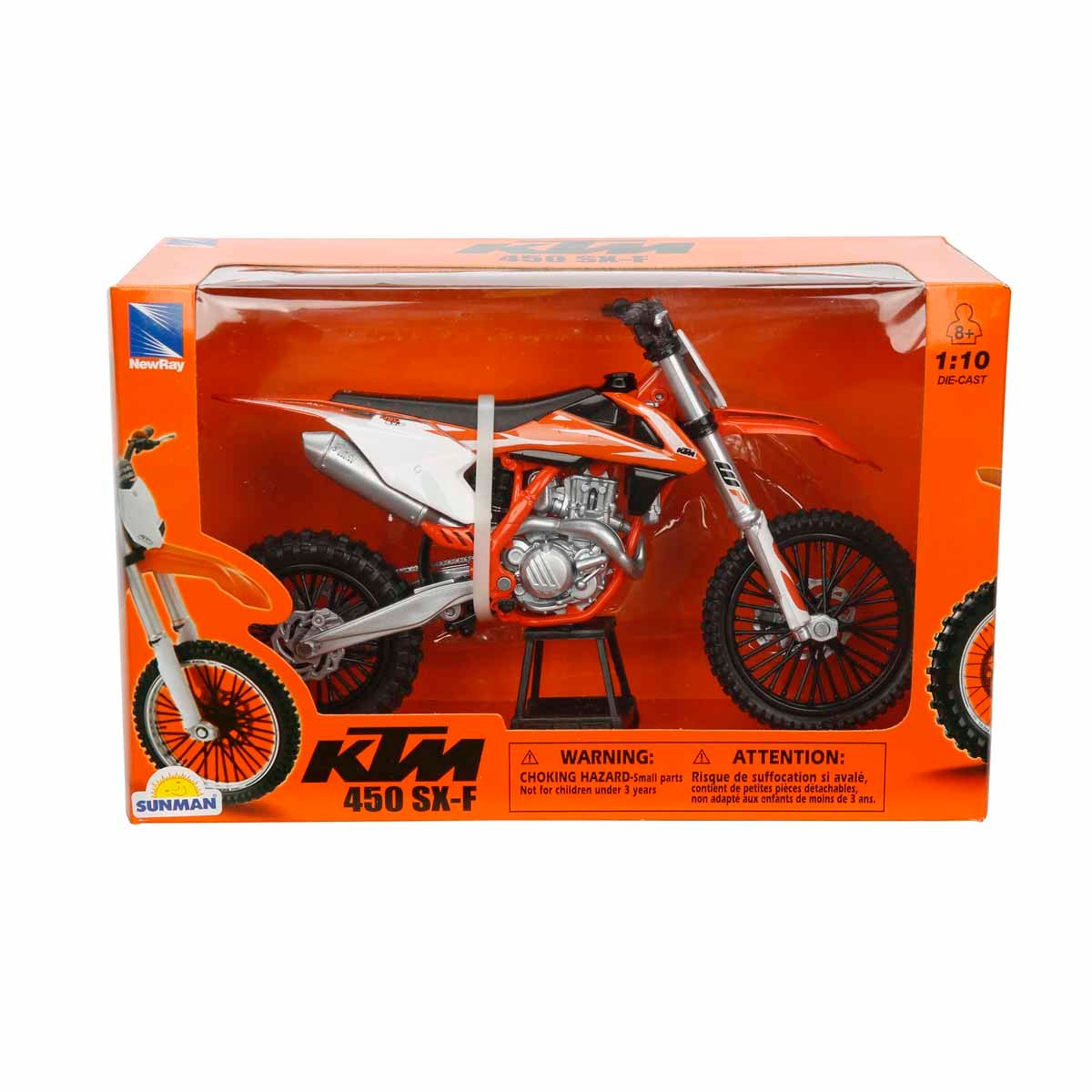 Motocicleta metalica, New Ray, KTM 450 SX-F 2018, 1:10