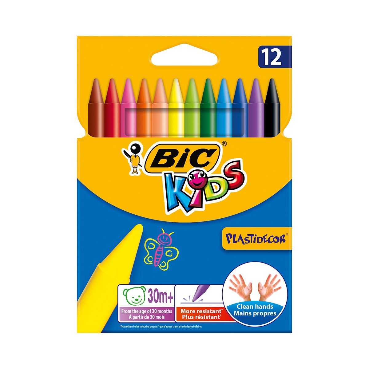 Set creioane cerate Plastidecor Bic, P12 Bic