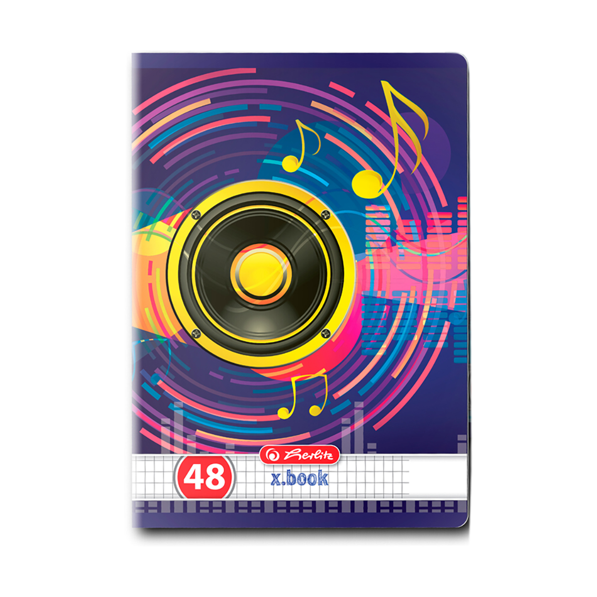 Caiet patratele Herlit, A5, 48 file, Music Herlitz imagine noua