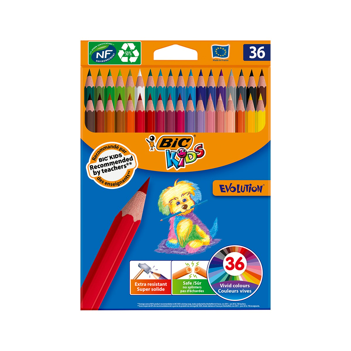 Set creioane colorate Evolution Bic, P36 Bic imagine 2022 protejamcopilaria.ro