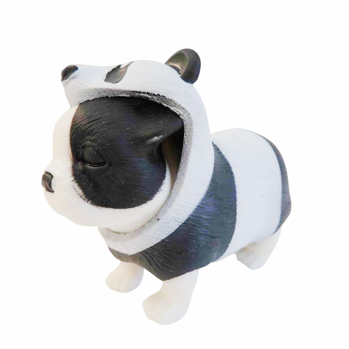 Mini figurina, Dress Your Puppy, Buldog francez in costum de panda, S1 Buldog