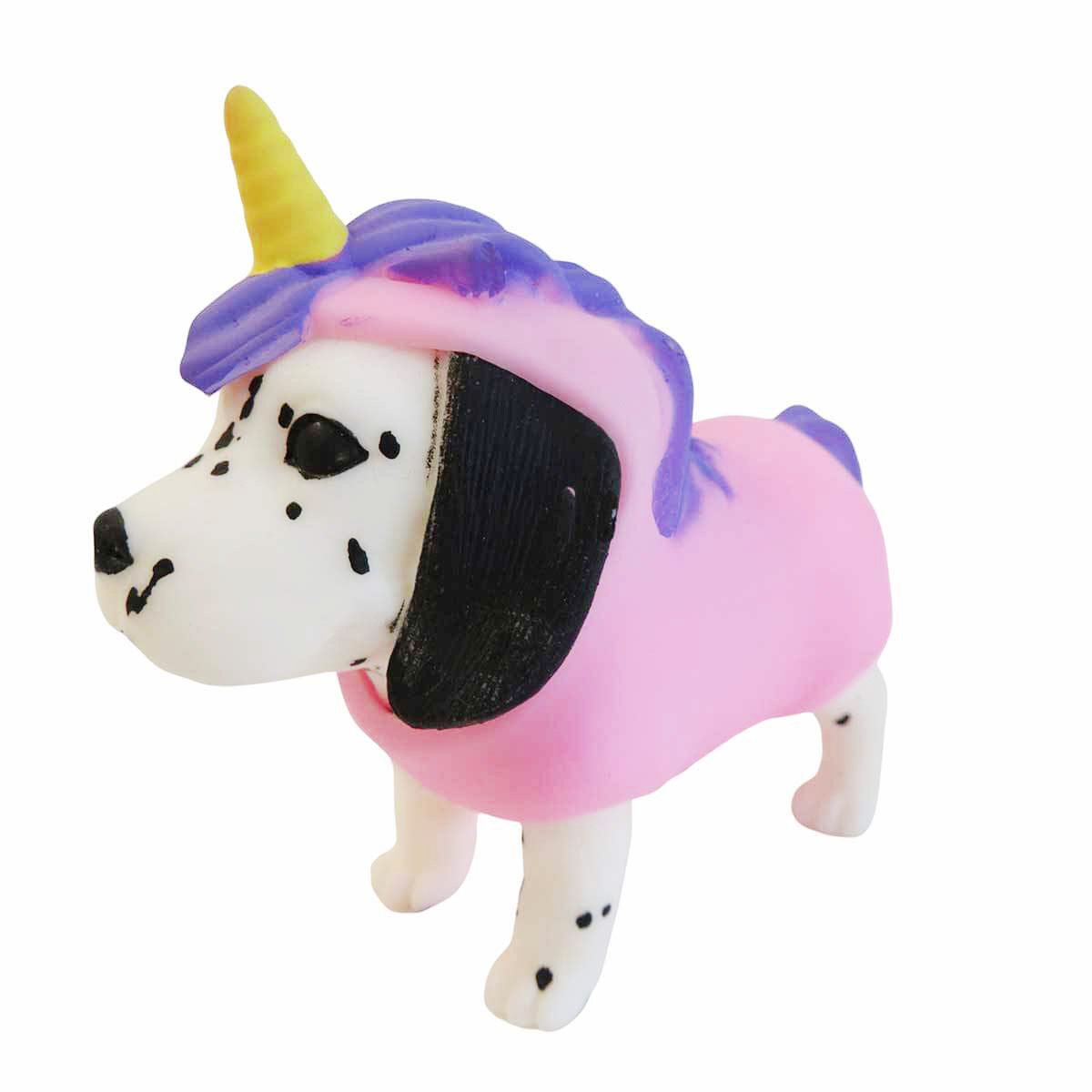 Mini figurina, Dress Your Puppy, Dalmatian in costum de unicorn, S1 Costum