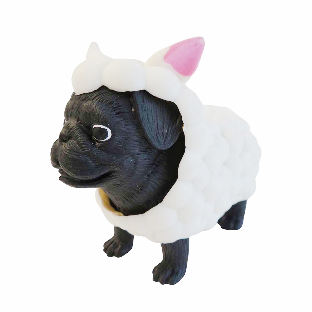 Mini figurina, Dress Your Puppy, Pug in costum de oaie, S1 Costum