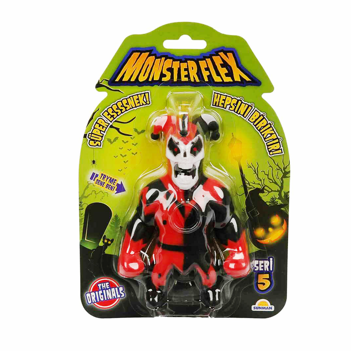 Figurina Monster Flex, Monstrulet care se intinde, S5, Jester