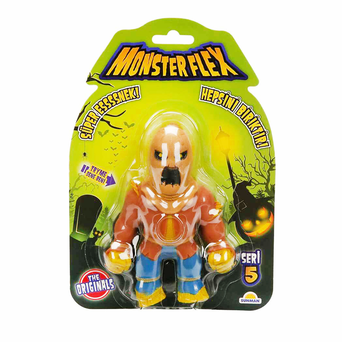 Figurina Monster Flex, Monstrulet care se intinde, S5, Scarecrow