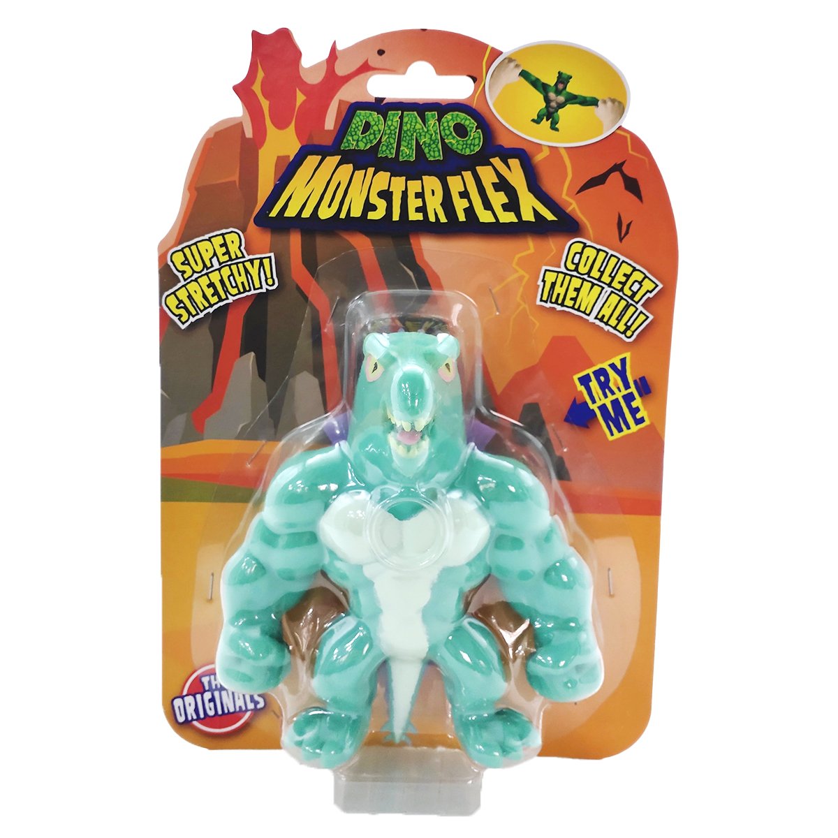 Figurina Monster Flex Dino, Monstrulet care se intinde, Stegosaur care imagine 2022 protejamcopilaria.ro