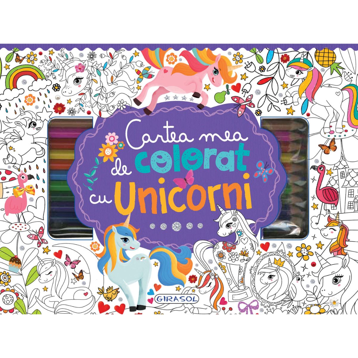Cartea mea de colorat cu unicorni Cartea