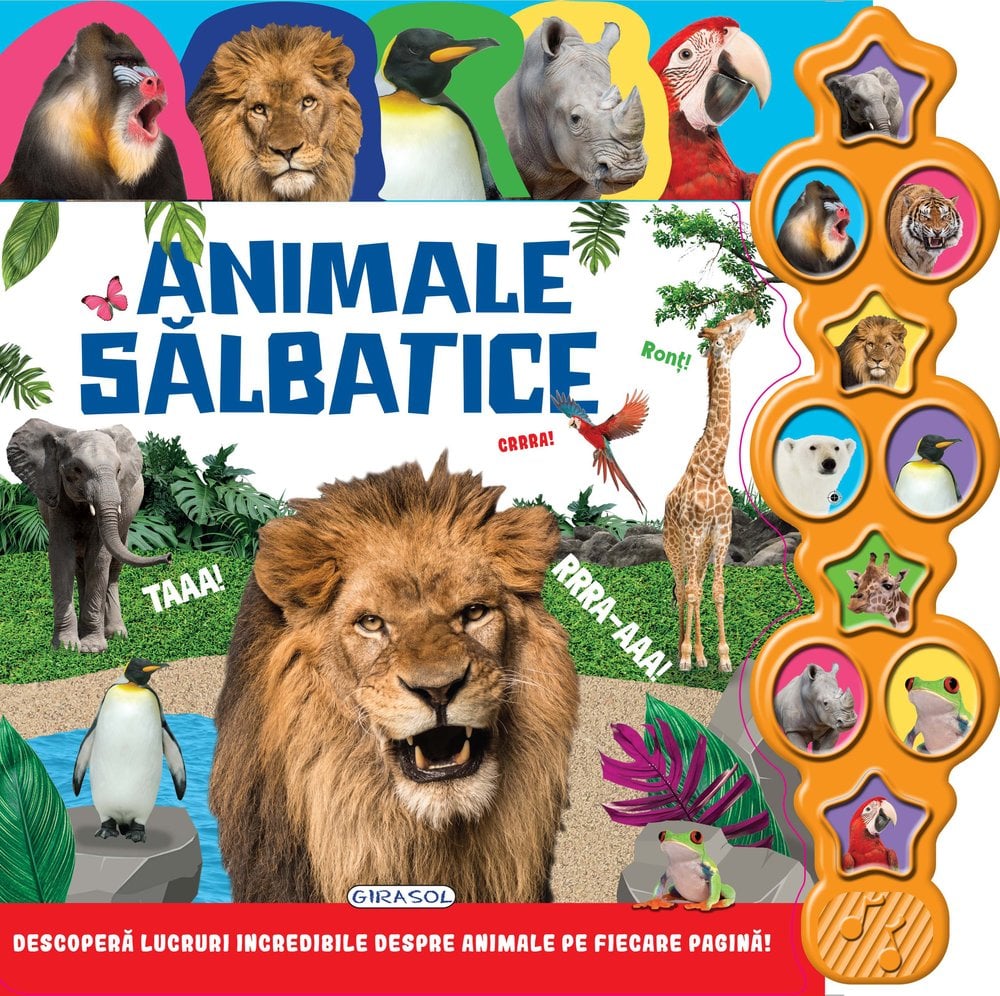 Carte cu sunete, Girasol, Animale Salbatice Carti pentru copii 2023-09-25