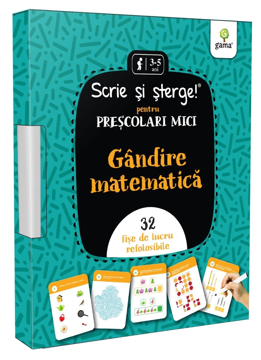 Gandire matematica, Prescolari mici, Scrie si sterge