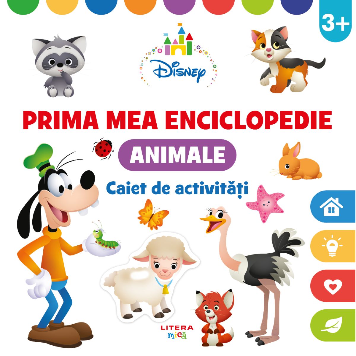 Disney, Prima mea enciclopedie, Animale, Caiet de activitati 3 ani (contine autocolante) Carti pentru copii imagine 2022