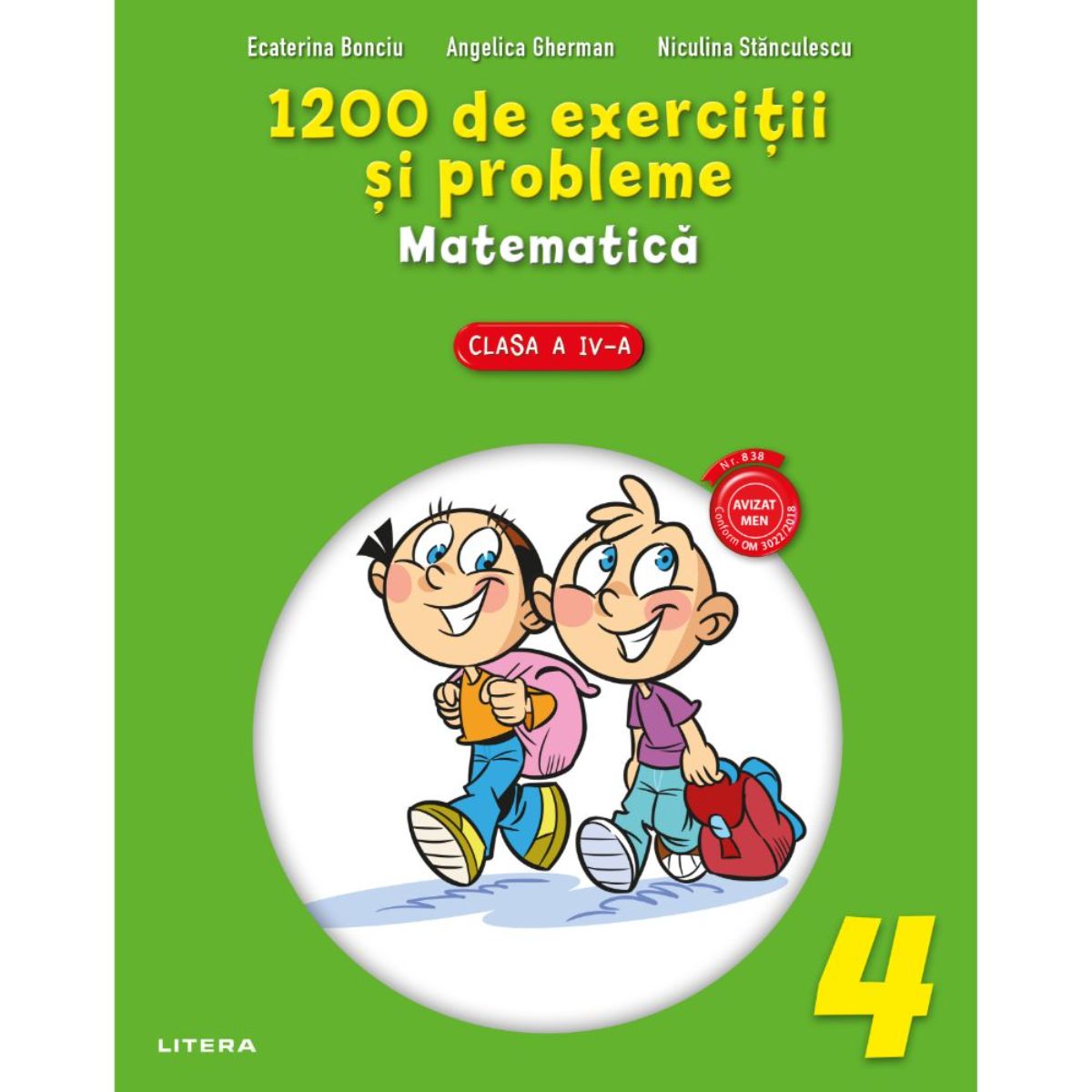 Poze 1200 de exercitii si probleme de matematica, Clasa a IV-a