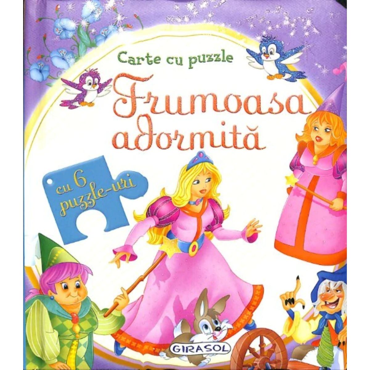 Carte cu puzzle, Girasol, Frumoasa Adormita Adormita