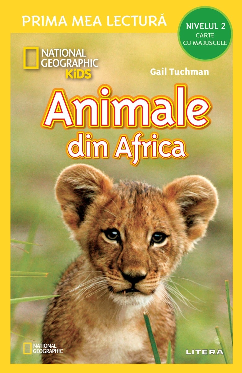 Animale din Africa, Prima mea lectura, Carte cu majuscule, nivelul 2