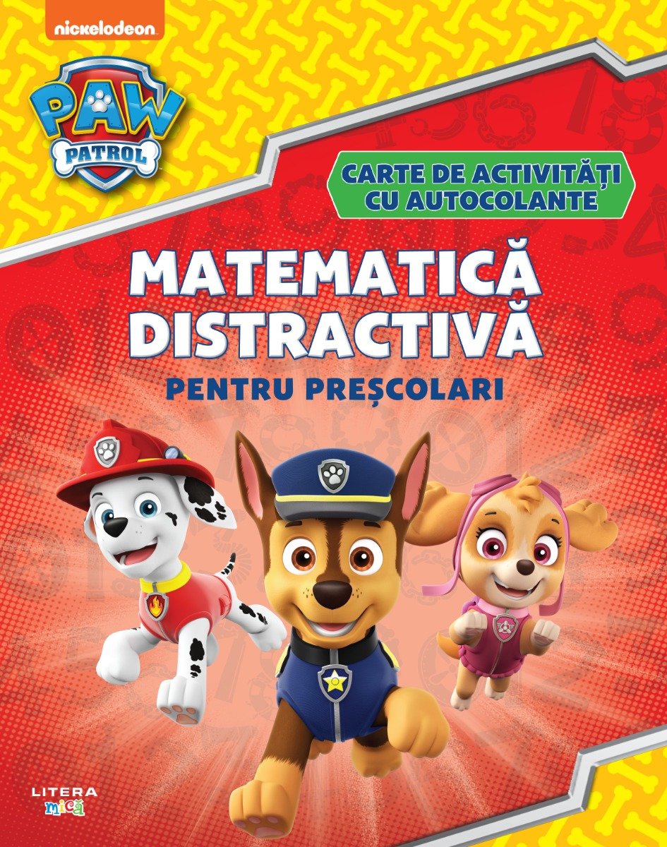 Patrula catelusilor, Matematica distractiva pentru prescolari, Carte de activitati cu autocolante