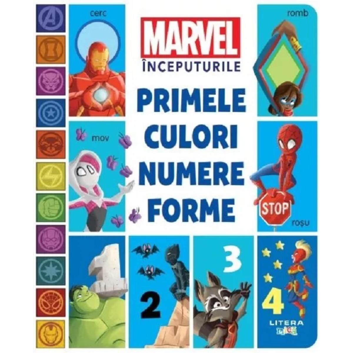 Marvel inceputurile, Primele culori, numere, Forme