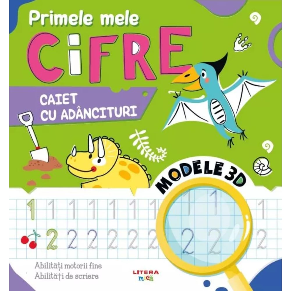 Primele mele cifre, Caiet cu adancituri