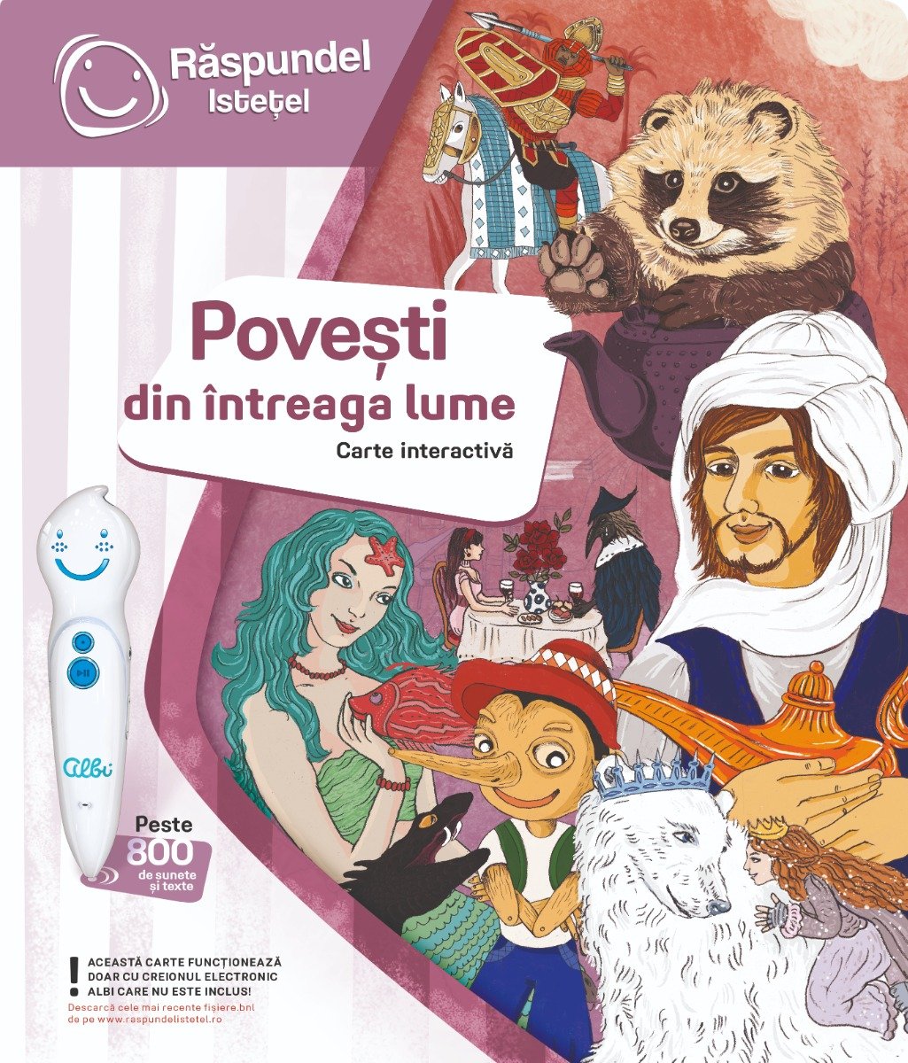 Carte interactiva, Raspundel Istetel, Povesti din intreaga lume