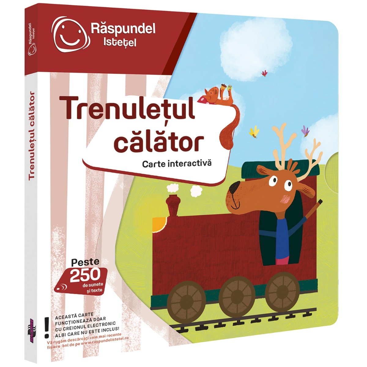 Carte interactiva, Raspundel Istetel, Trenuletul calator