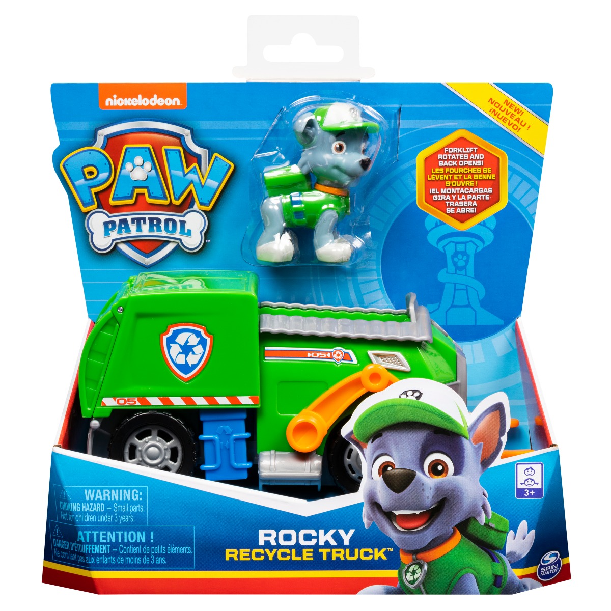 Masinuta cu figurina Paw Patrol, Rocky Recycle Truck 20114325 20114325 imagine noua responsabilitatesociala.ro