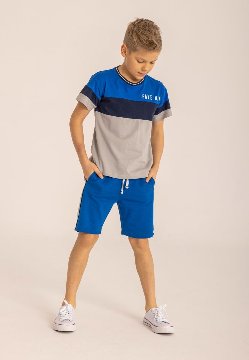 Set tricou cu maneca scurta si pantaloni scurti, minoti