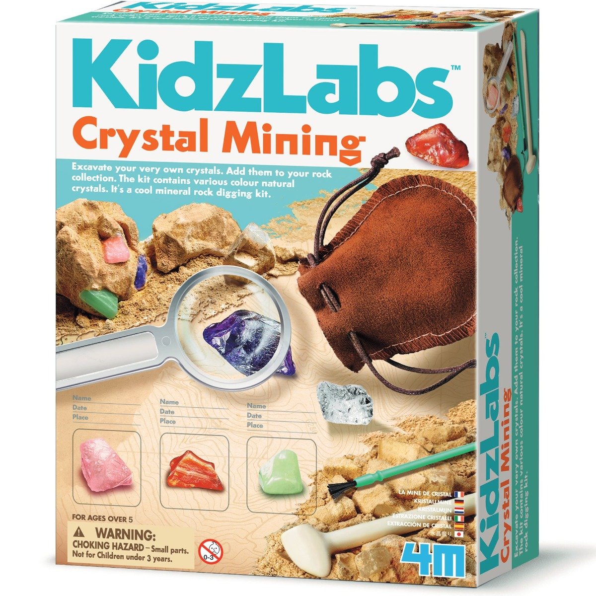 Kit de sapat cristale, KidzLabs 4M