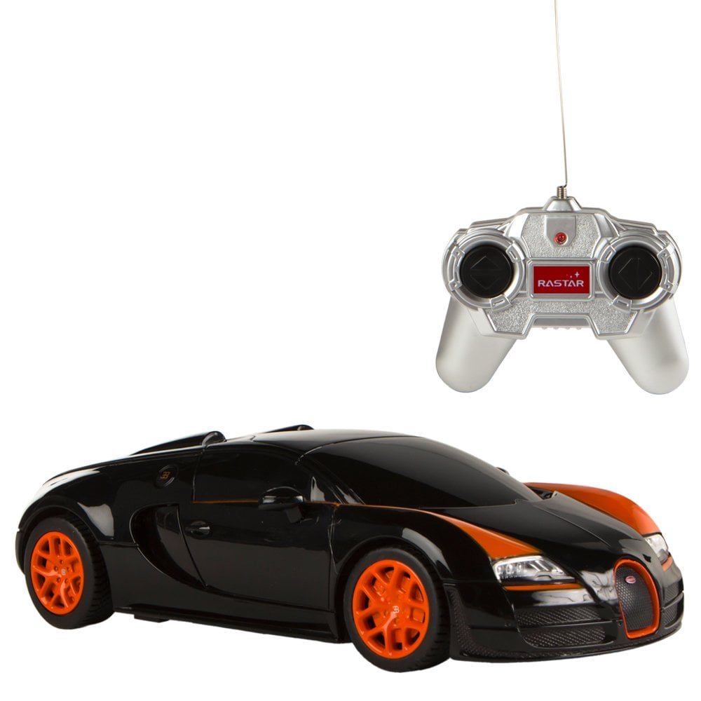 Masina cu telecomanda rastar bugatti grand sport vitesse, 1:24, negru