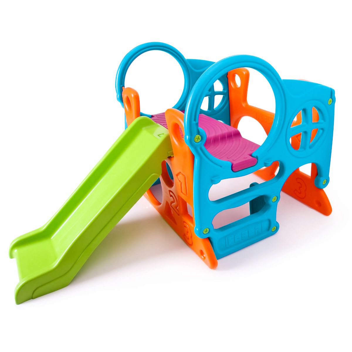Ansamblu de joaca cu tobogan pentru copii Feber Feber imagine 2022