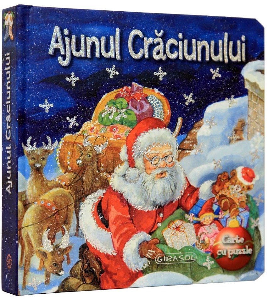 carte cu puzzle - ajunul craciunului