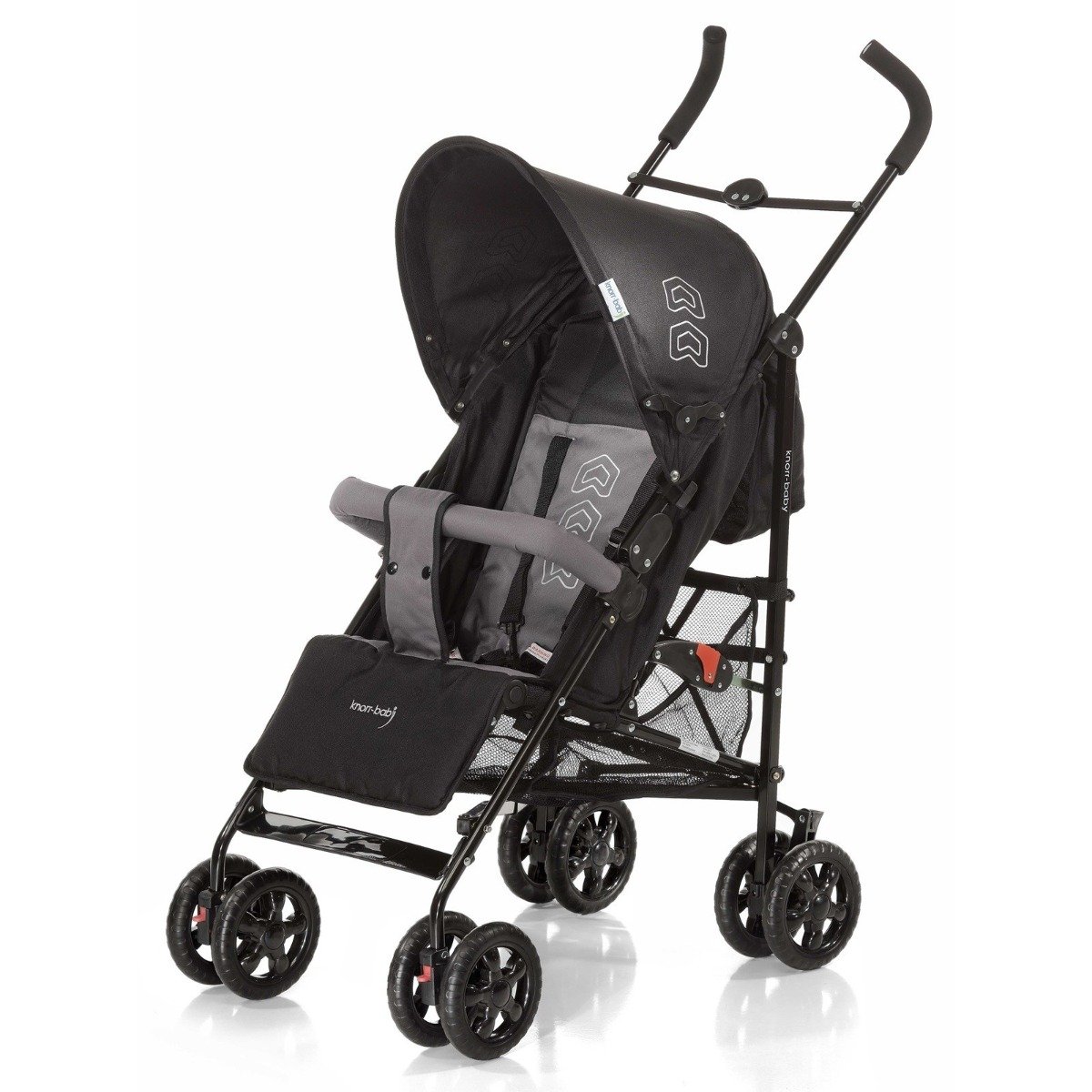 Carucior buggy commo knorr, negru/gri