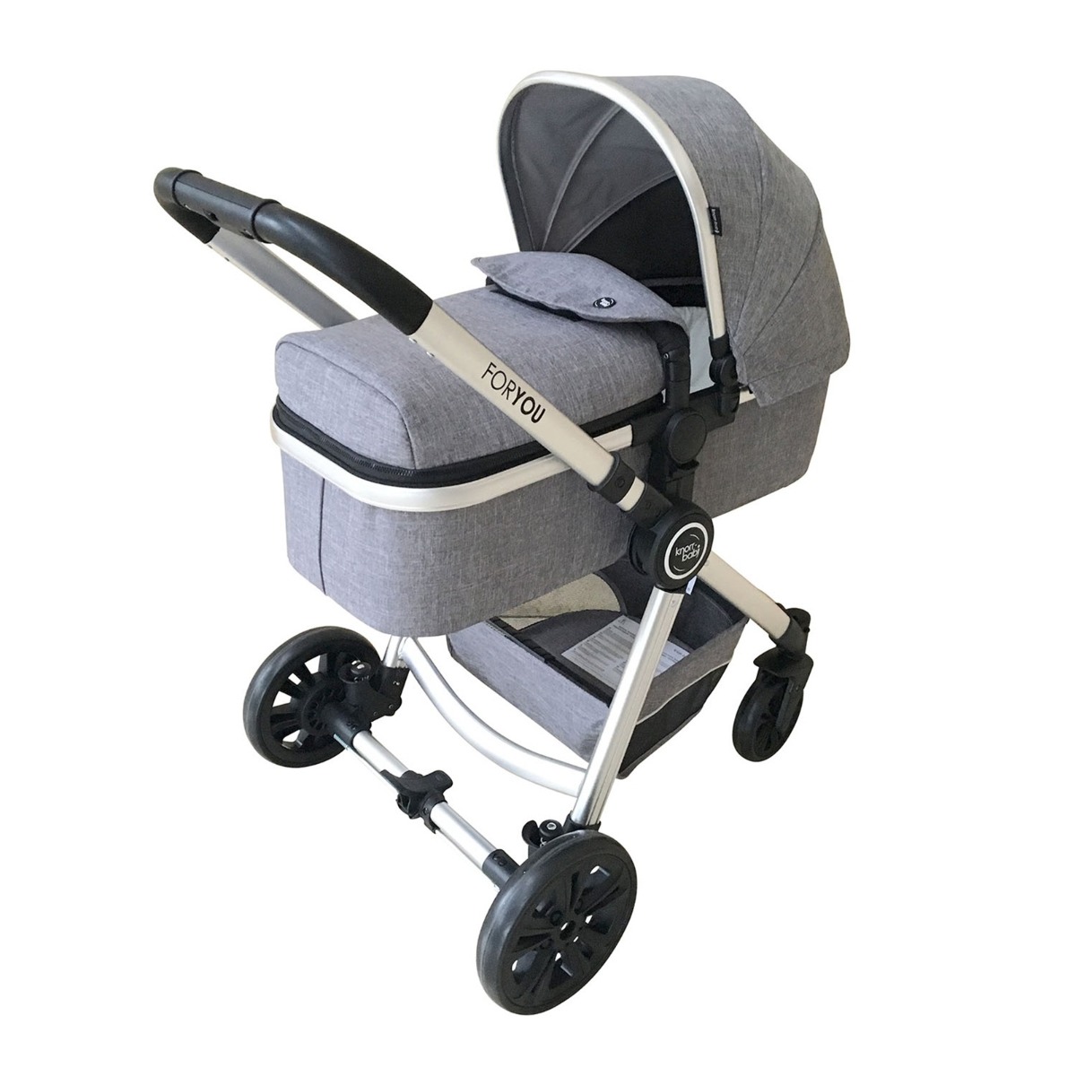 Carucior 2 in 1 combi-vagon for you knorr, gri