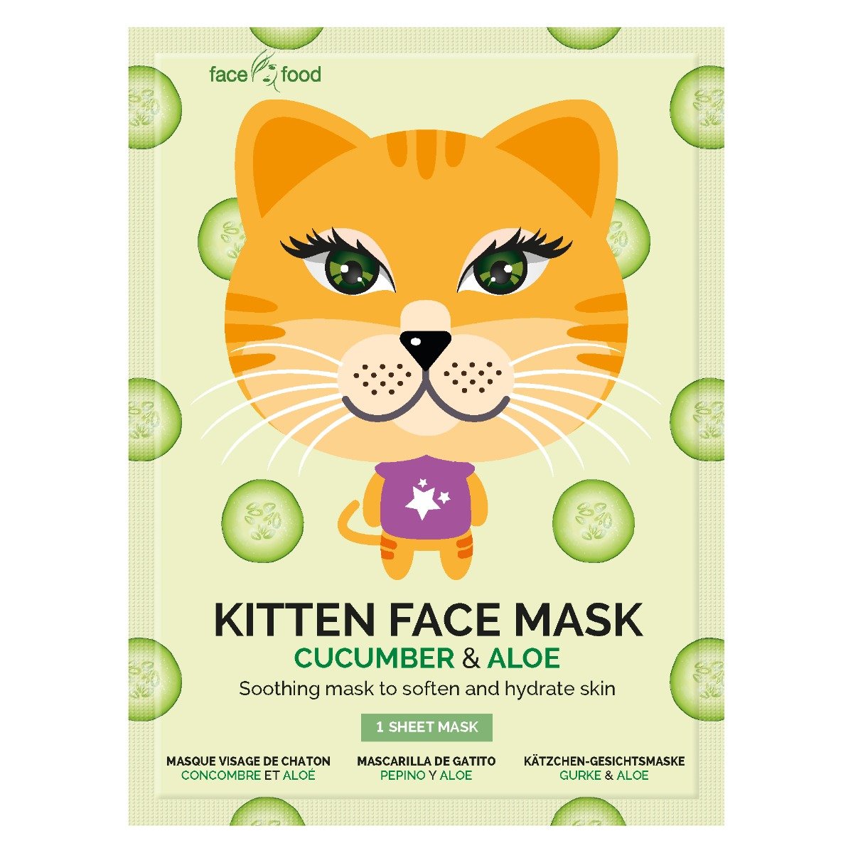 Masca pentru adolescenti din material textil 7th heaven, kitten