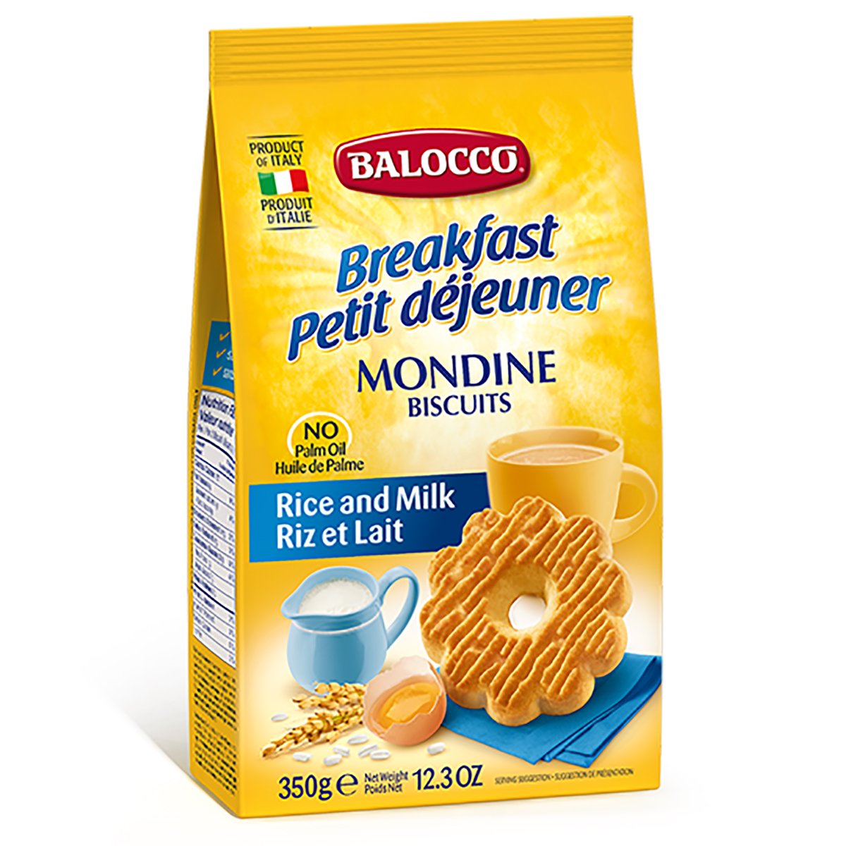 Biscuiti cu lapte balocco mondine, 350 g