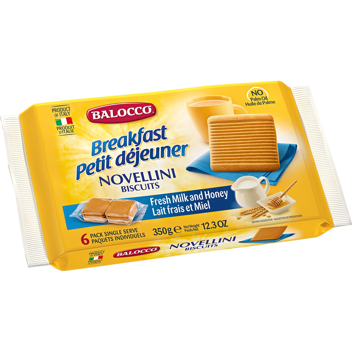 Biscuiti cu miere balocco novellini, 350 g