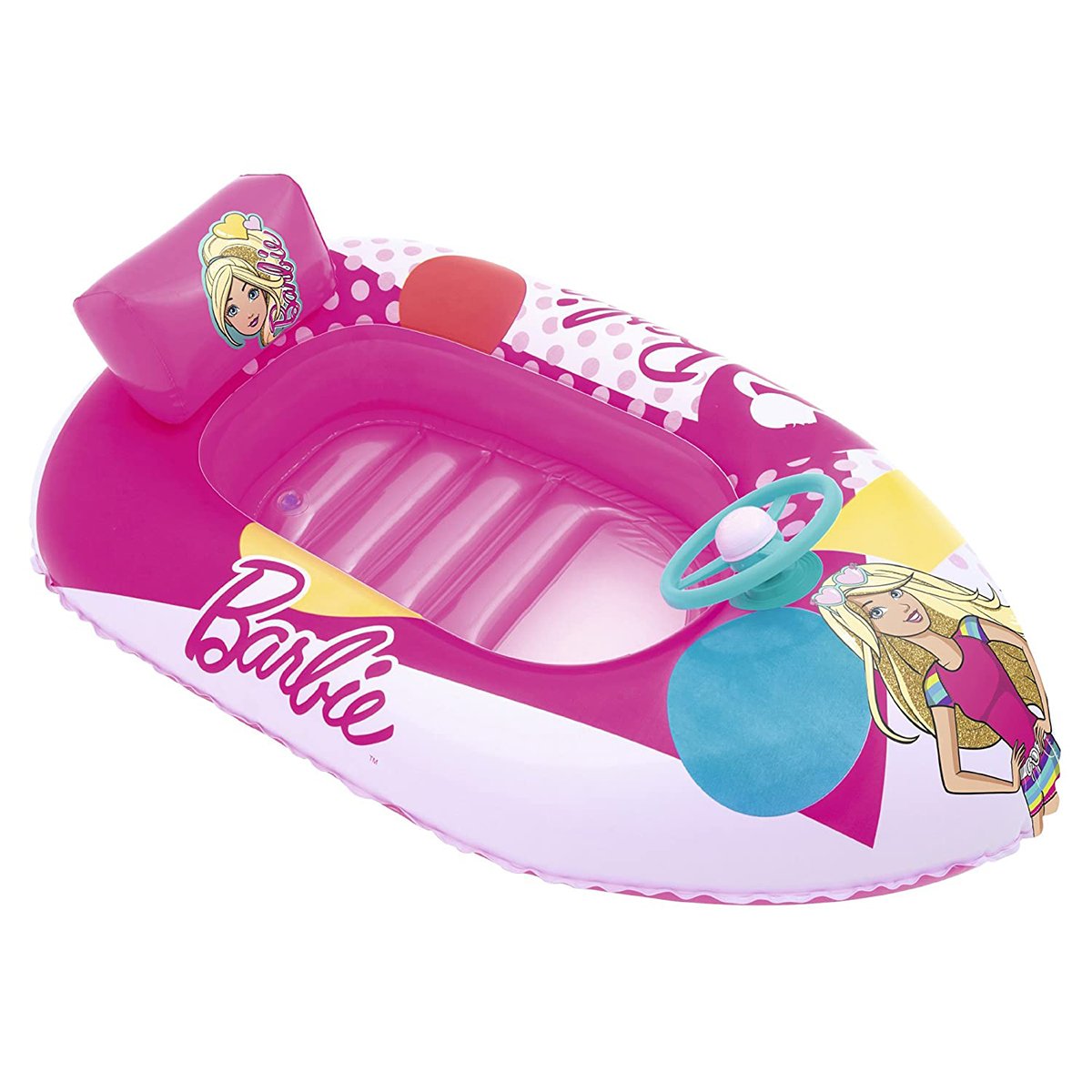 Barca gonflabila bestway, barbie fashion, 114 x 71 cm