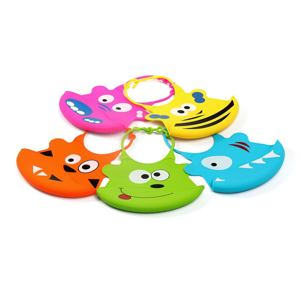 baveta babyono silicon - multicolor