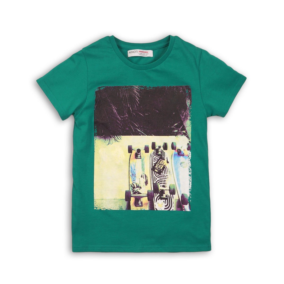 tricou verde minoti bbs - skateboards