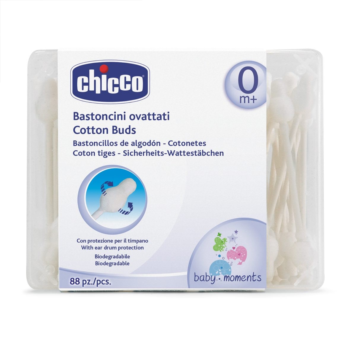 betisoare de urechi chicco, 88 buc