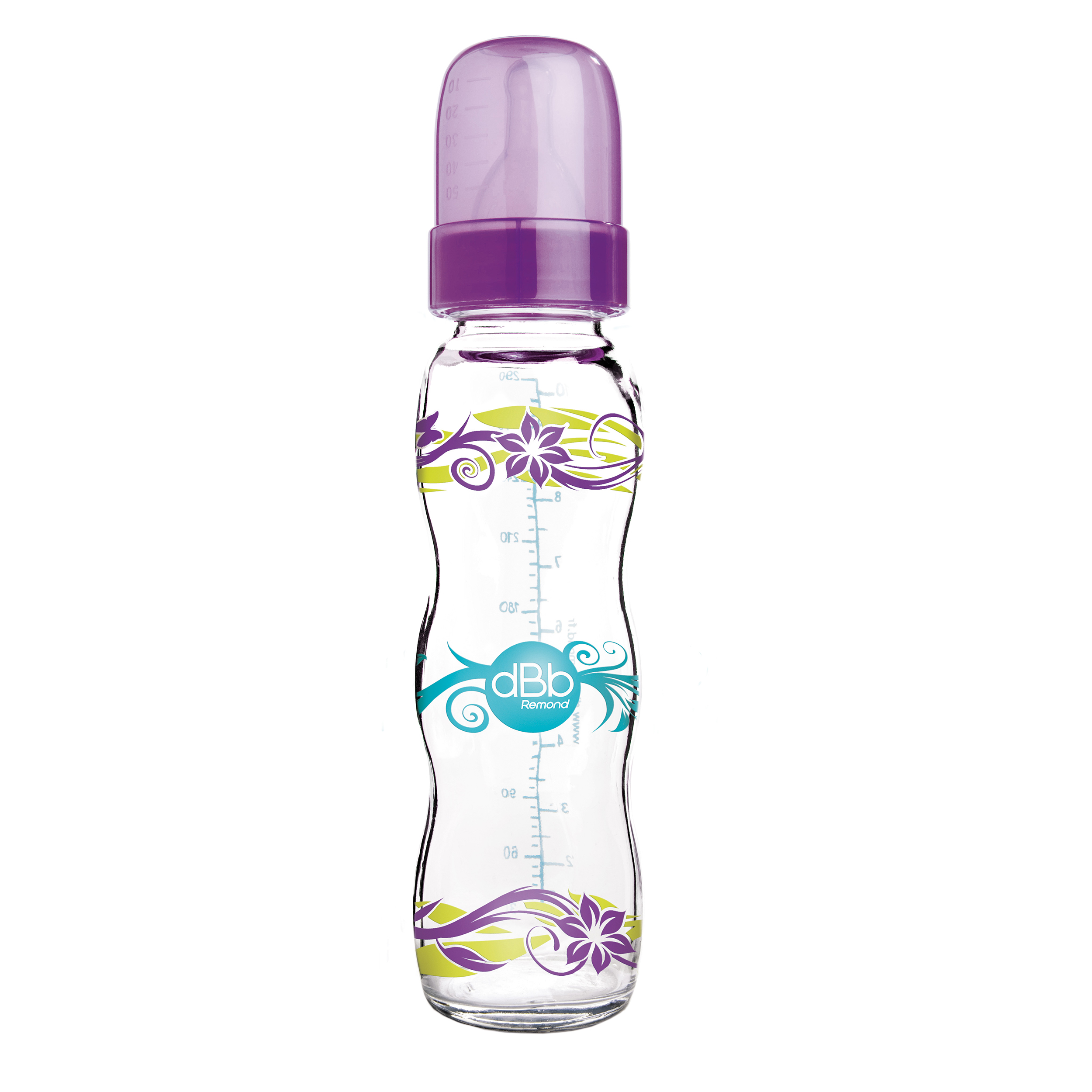 biberon sticla dbb remond floralies violet, 4 luni+, 290ml