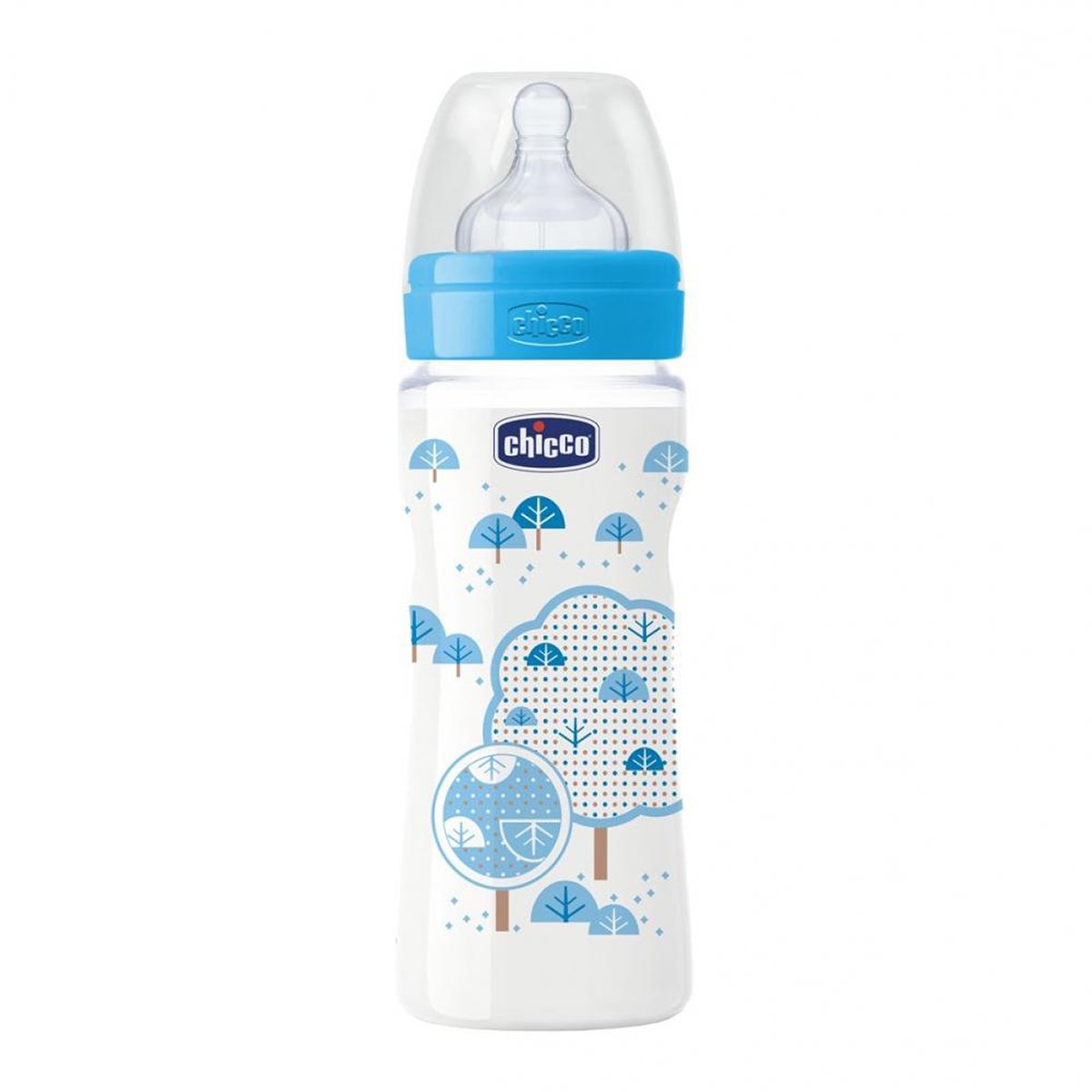 Biberon chicco wellbeing pp, +4 luni, 330ml