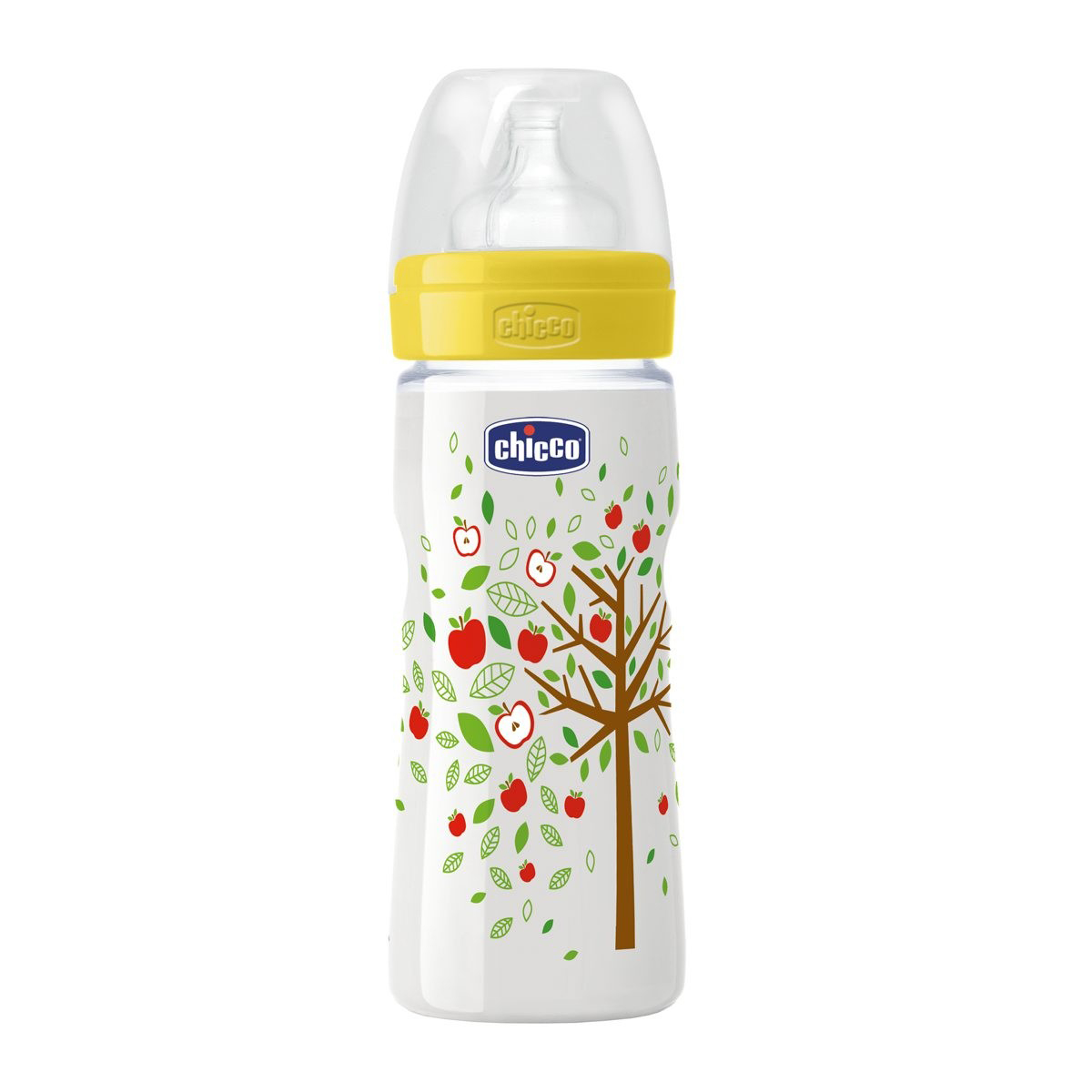 biberon chicco wellbeing pp, +4 luni, 330ml