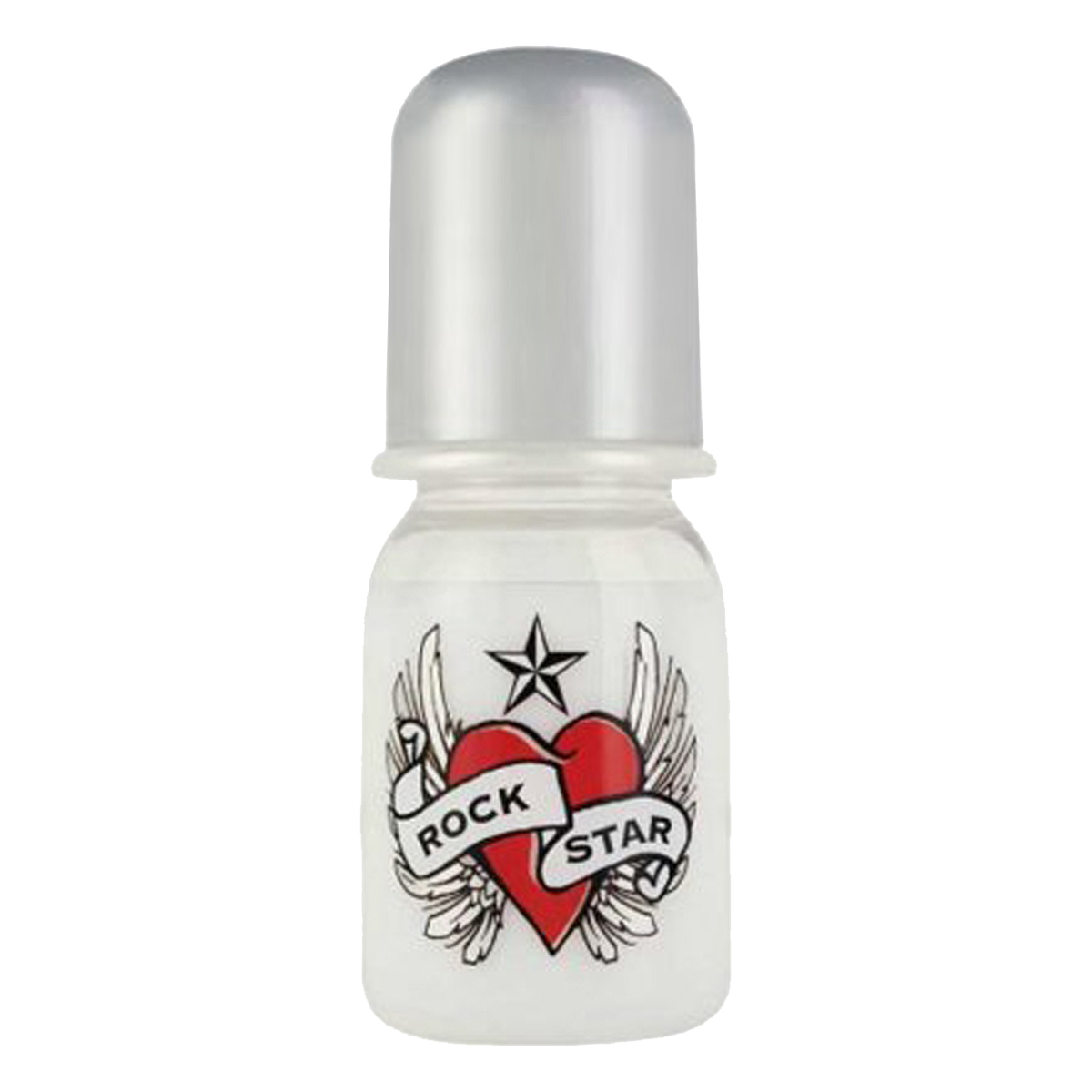 biberon rock star baby - heart & wings pp, +0 luni, 125ml