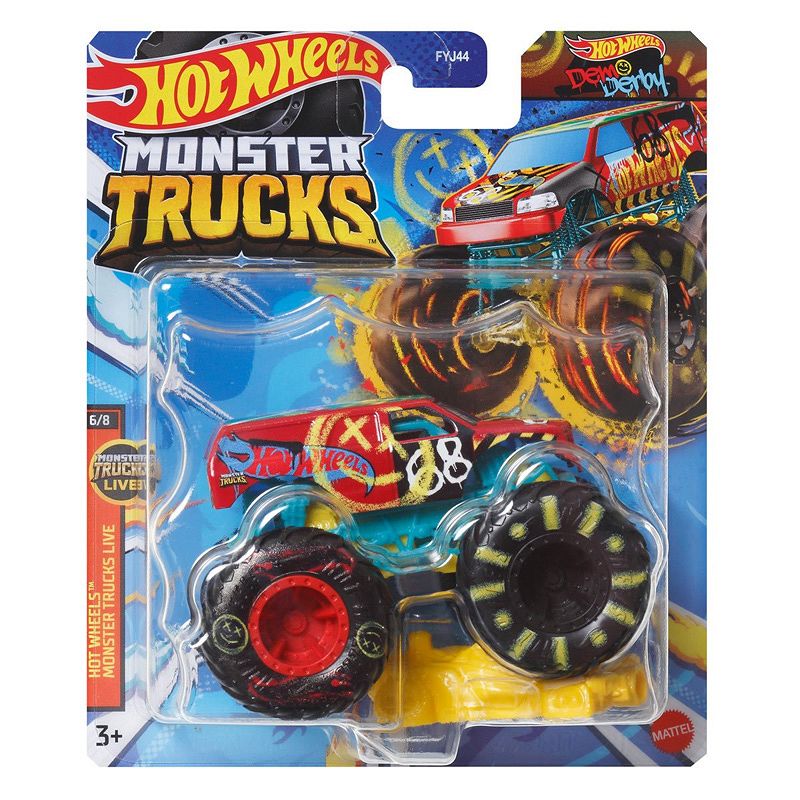 Masinuta Hot Wheels Monster Truck, Demo Derby, HWC63