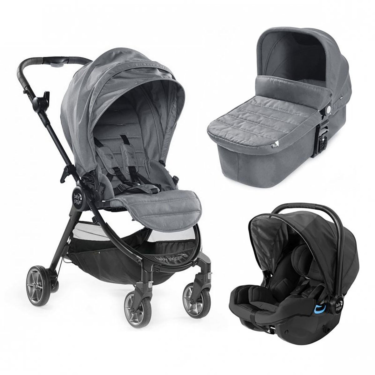 Carucior Baby Jogger City Tour Lux, Slate, Sistem 3 In 1