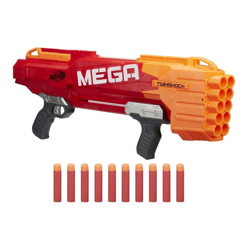 blaster nerf n-strike mega twinshock