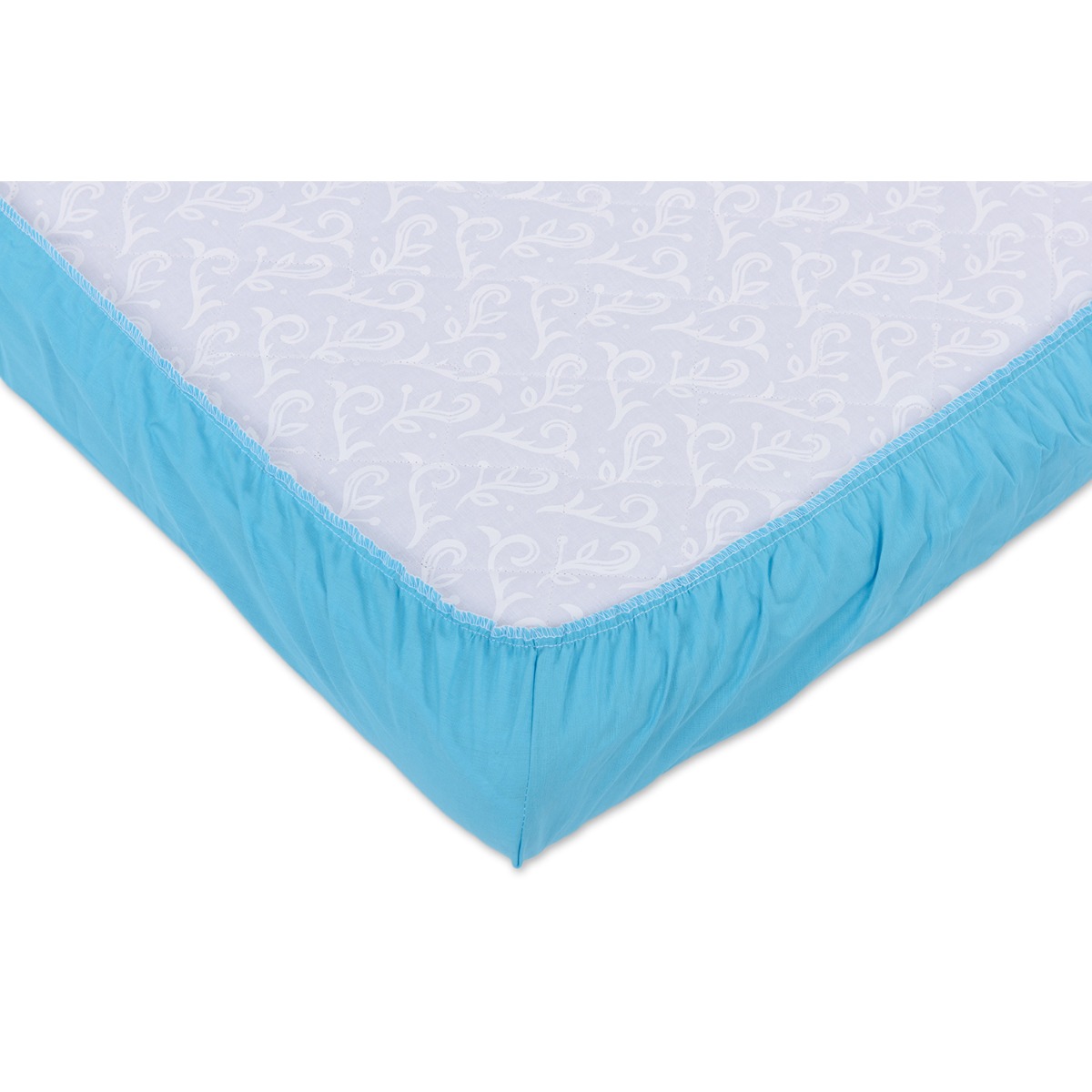 Cearsaf cu elastic babyneeds, 140 x 70 cm, bleu