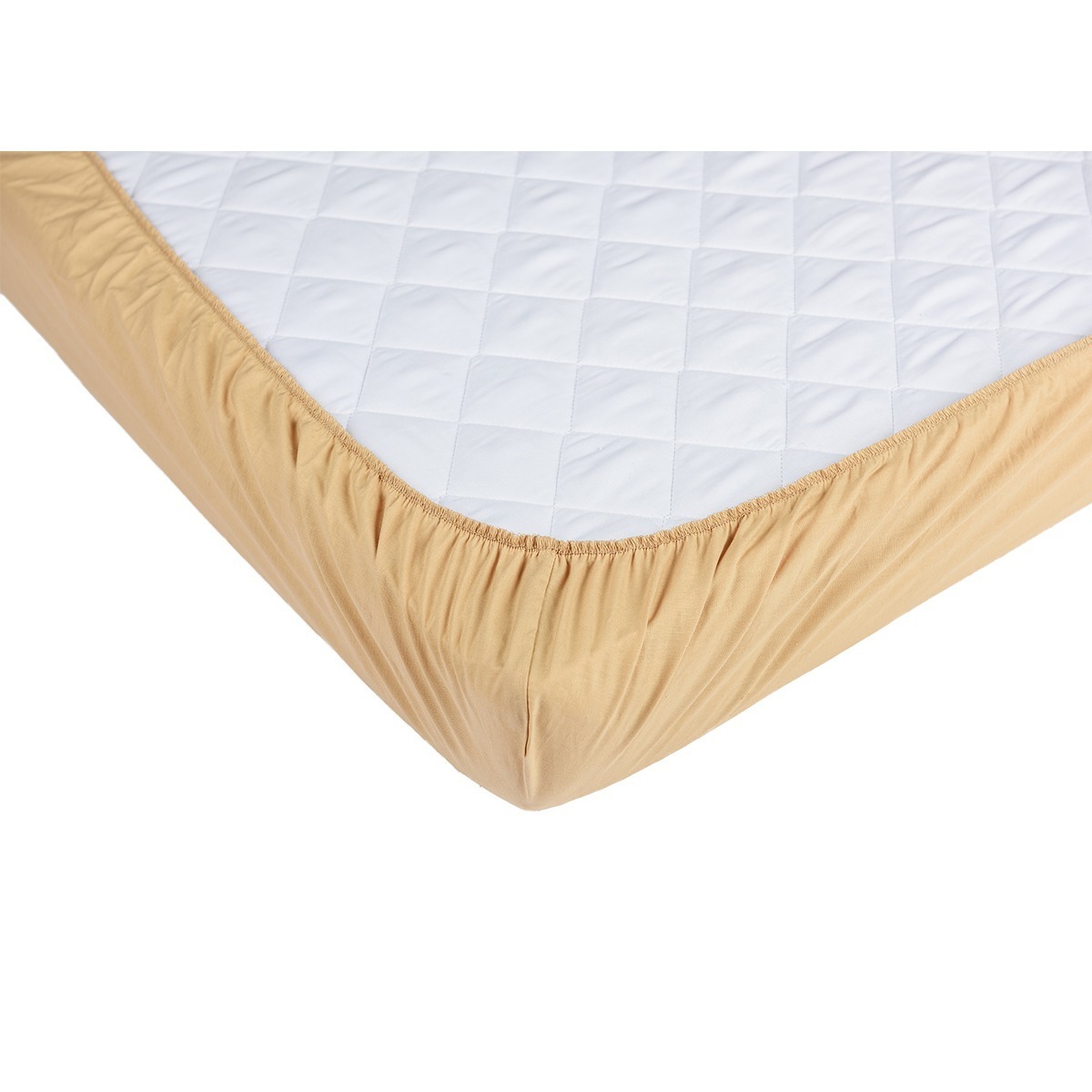Cearsaf cu elastic babyneeds, 120 x 60 cm, cappuccino