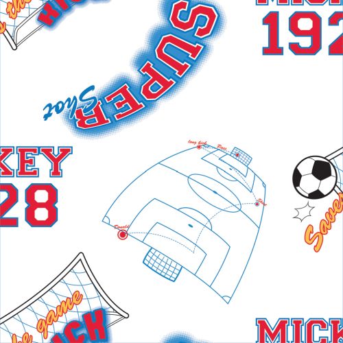 bordura tapet mickey football decofun