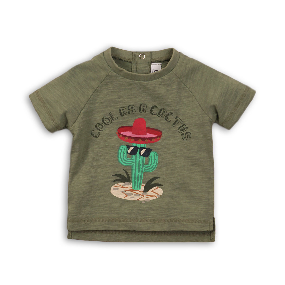 tricou cu imprimeu minoti cactus, verde