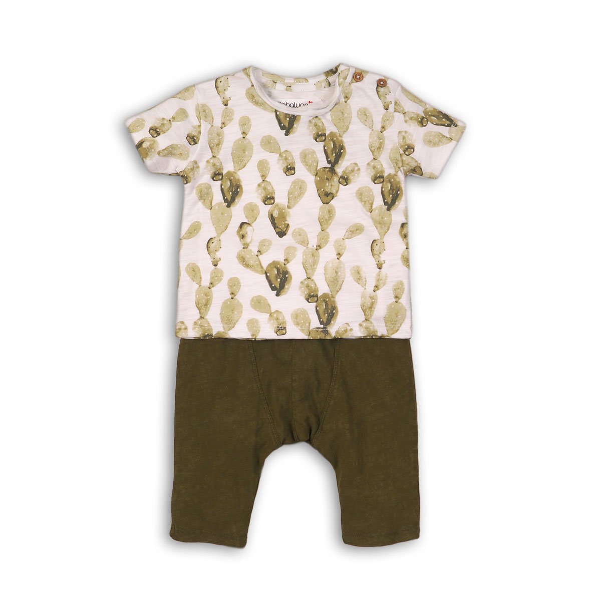 set tricou maneca scurta si pantaloni minoti cactus